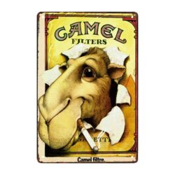 targa pubblicitaria del cammello