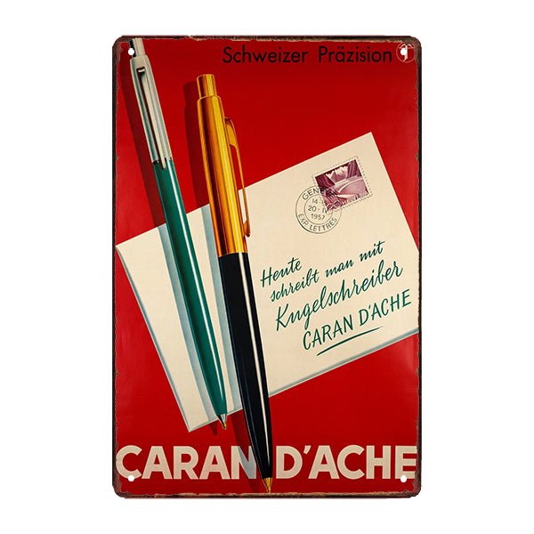 targa pubblicitaria caran dache targa pubblicitaria caran dache