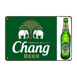 targa pubblicitaria della birra chang