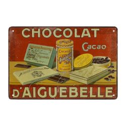targa pubblicitaria chocolat daiguebelle