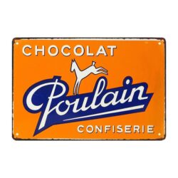 piatto pubblicitario del puledro di cioccolato