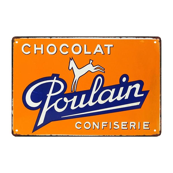 piatto pubblicitario del puledro di cioccolato piatto pubblicitario del puledro di cioccolato
