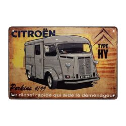 targa pubblicitaria citroen con autobus