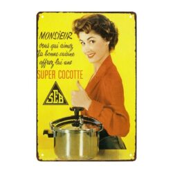 targa pubblicitaria cocotte seb