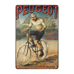 targa pubblicitaria peugeot velo