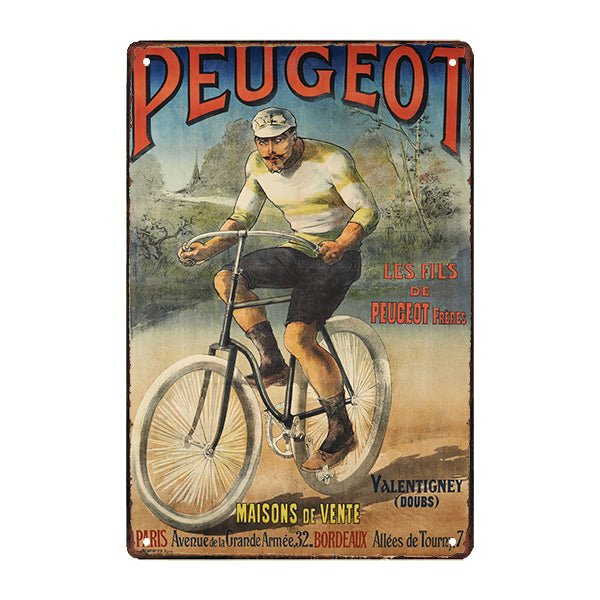 targa pubblicitaria peugeot velo targa pubblicitaria peugeot velo