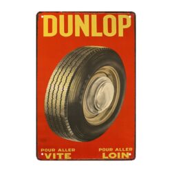 targa pubblicitaria dunlop
