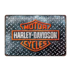 targa pubblicitaria garage harley davidson