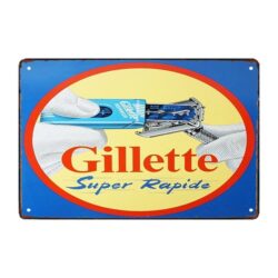 targa pubblicitaria gillette