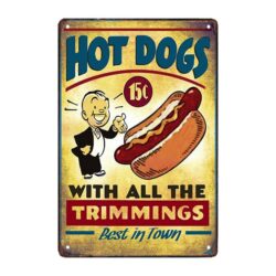 targa pubblicitaria hot dog 1