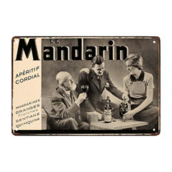 piatto pubblicitario il cordiale aperitivo al mandarino