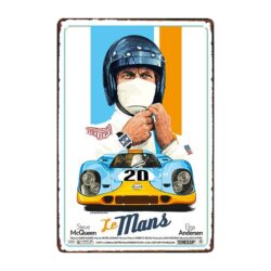 targa pubblicitaria le mans steve mcqueen