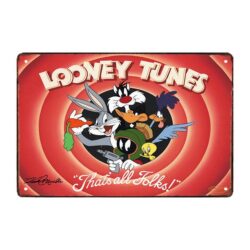 targa pubblicitaria looney tunes anno 80