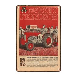 vecchia targa pubblicitaria in metallo massey ferguson