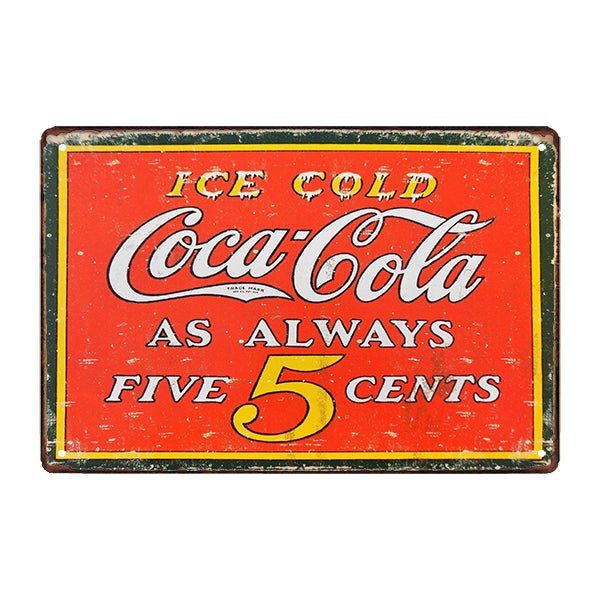 targa pubblicitaria metallo coca 1 targa pubblicitaria metallo coca 1