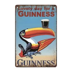 targa pubblicitaria guinness metallo