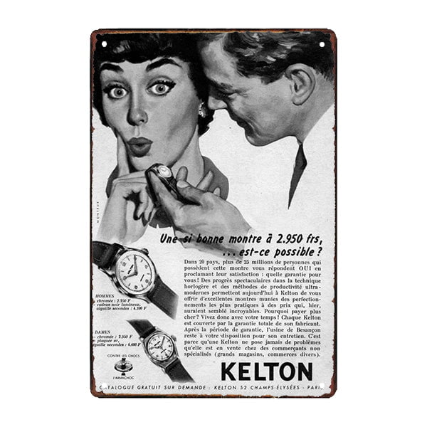 targa pubblicitaria orologio kelton targa pubblicitaria orologio kelton