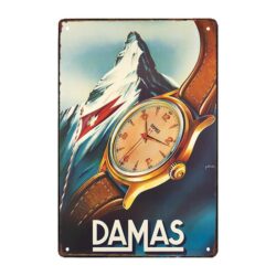 targa pubblicitaria orologio svizzera