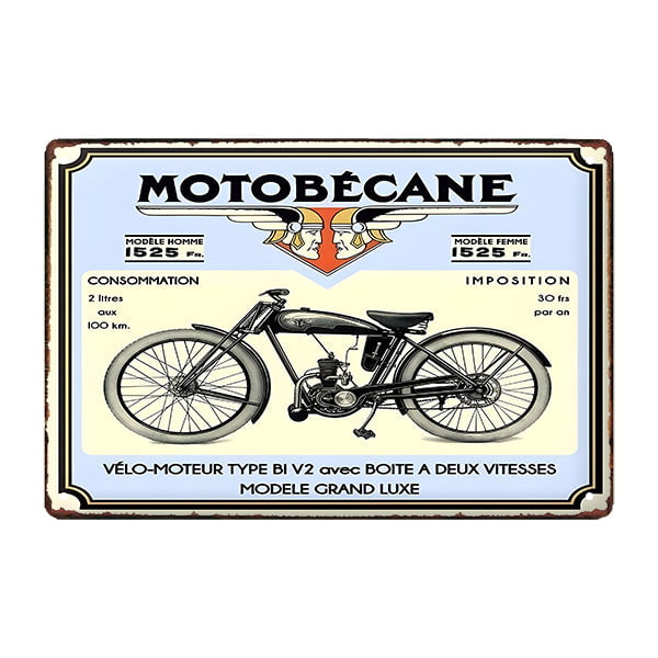 targa pubblicitaria motobecane targa pubblicitaria motobecane