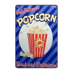 piatto pubblicitario dei popcorn