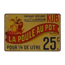targa pubblicitaria poule au pot