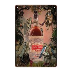 piatto pubblicitario rum don papa
