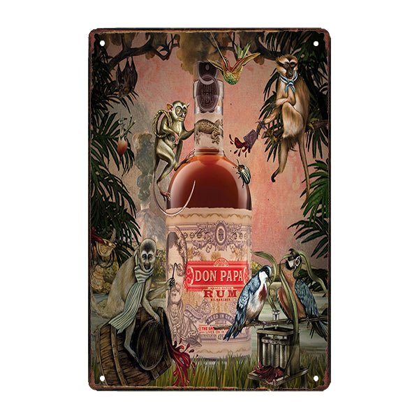 piatto pubblicitario rum don papa piatto pubblicitario rum don papa