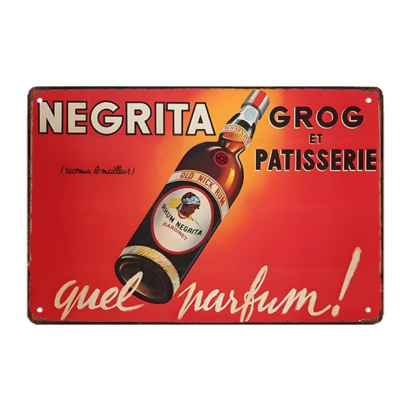 piatto pubblicitario rum negrita piatto pubblicitario rum negrita