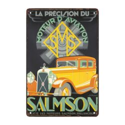 targa pubblicitaria salmson vintage