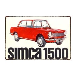 targa pubblicitaria simca 1500