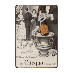 targa pubblicitaria victor clicquot champagne