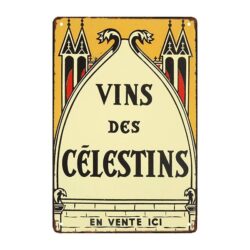 targa pubblicitaria vin des celestins