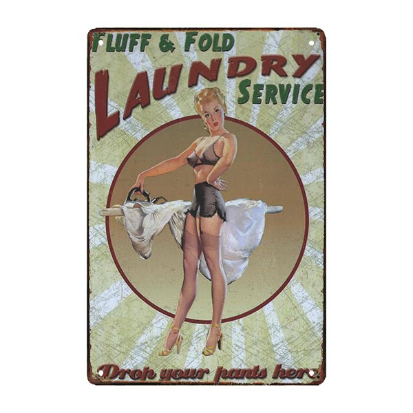 targa pubblicitaria vintage americana pin up targa pubblicitaria vintage americana pin up