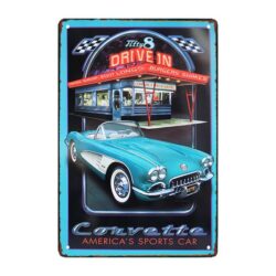 targa pubblicitaria vintage usa