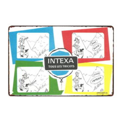 maglieria intexa targa pubblicitaria