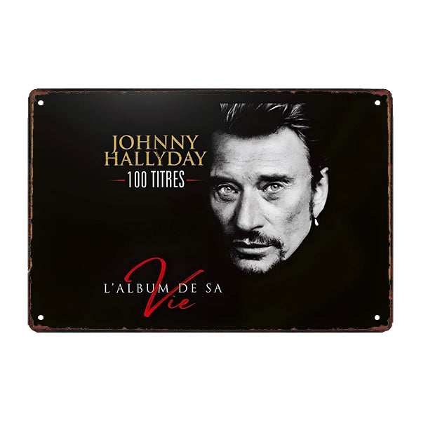 targa metallica di johnny hallyday targa metallica di johnny hallyday
