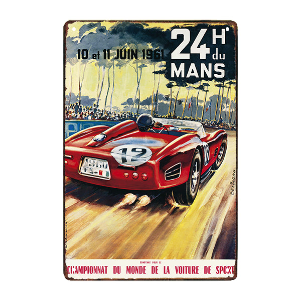 piastra metallica le mans 1961 piastra metallica le mans 1961