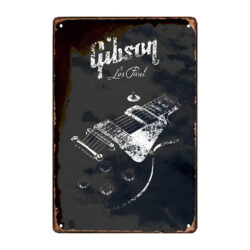 logo metallo piatto gibson