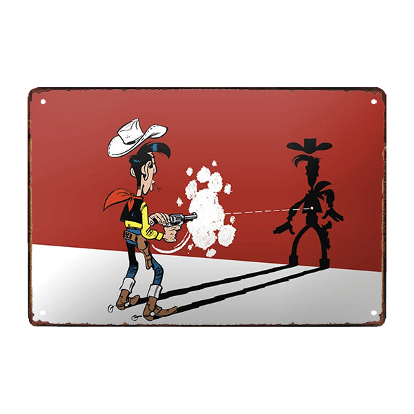 piastra metallica lucky luke piastra metallica lucky luke