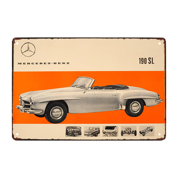piastra metallica mercedes 190 sl piastra metallica mercedes 190 sl