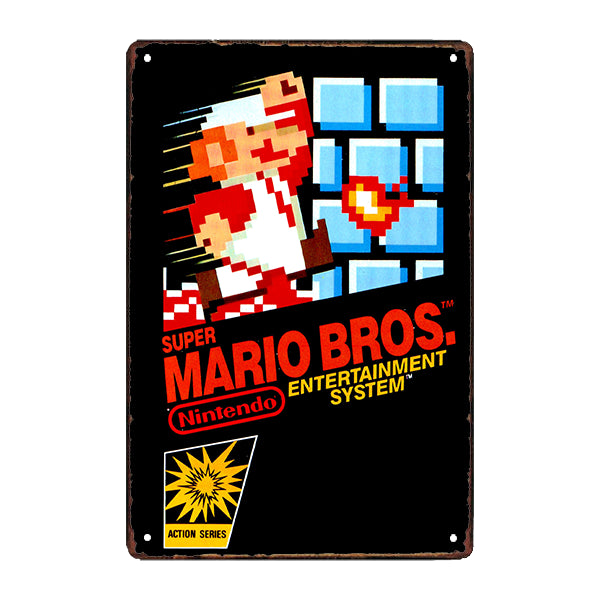 piastra metallica nintendo mario piastra metallica nintendo mario