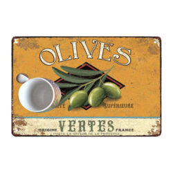 piastra metallica olive verdi provenza