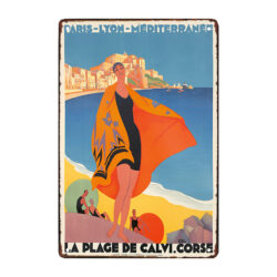 piastra metallica parigi lione mediterraneo roger broders spiaggia calvi