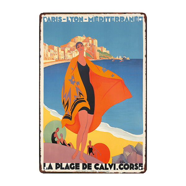piastra metallica parigi lione mediterraneo roger broders spiaggia calvi piastra metallica parigi lione mediterraneo roger broders spiaggia calvi