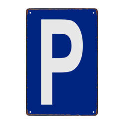 piastra di parcheggio in metallo