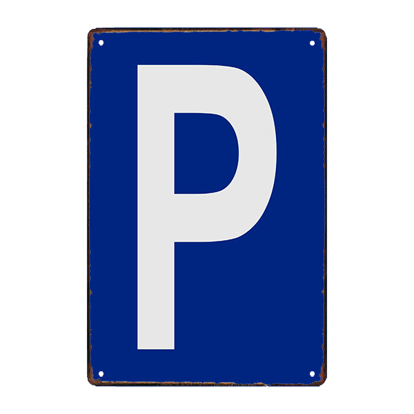piastra di parcheggio in metallo piastra di parcheggio in metallo