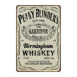 piastra metallica di peaky blinders