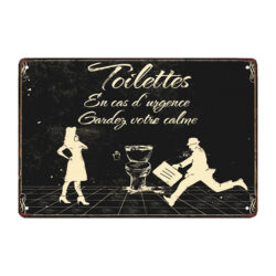 piastra metallica per decorazione toilette