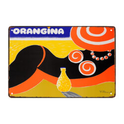 piastra metallica pub orangina 1997
