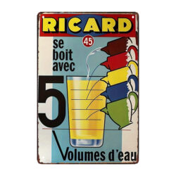 piastra metallica pub ricard